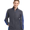 Custom Sport-Tek Ladies Piped Colorblock Wind Jacket