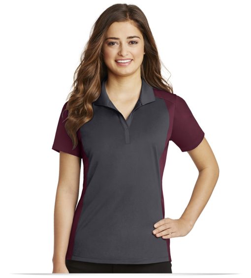 Personalized Sport-Tek Ladies Colorblock Micropique Polo