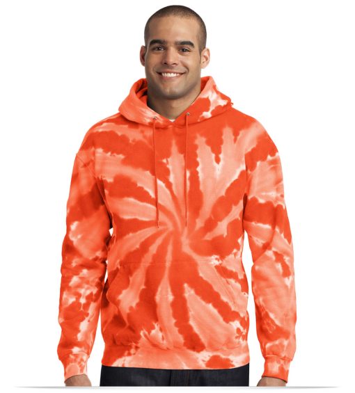 Custom Port Tie-Dye Hooded Pullover