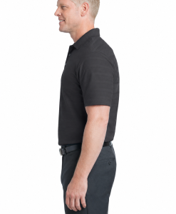 Alternative view of Port Authority Horizontal Texture Polo