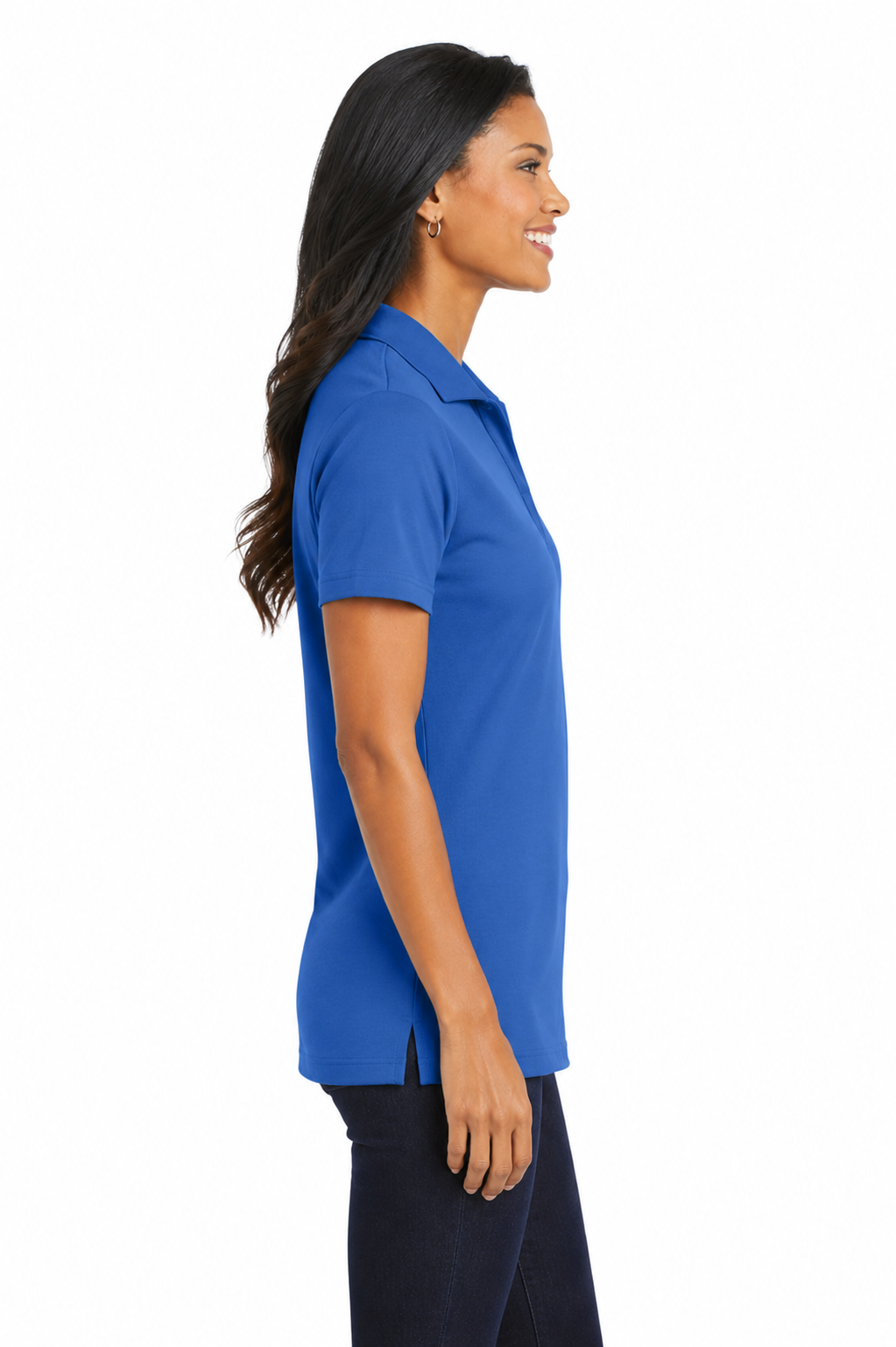 Port Authority Ladies Cotton Performance Polo - Image 2
