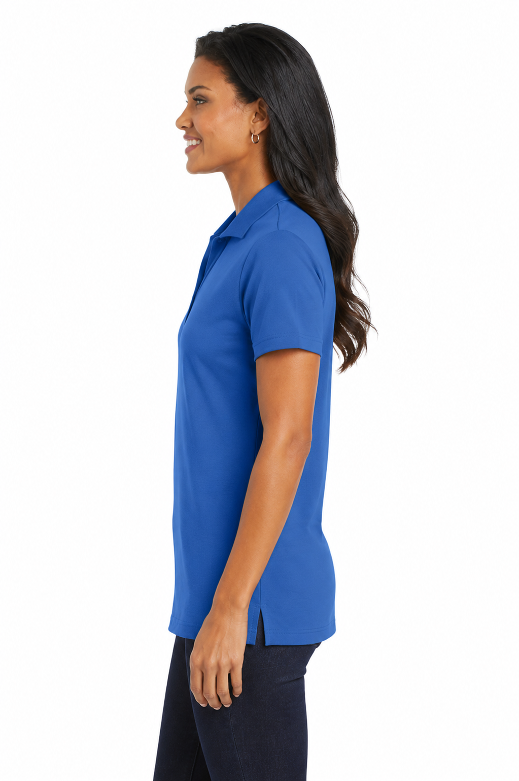 Port Authority Ladies Cotton Performance Polo - Image 3