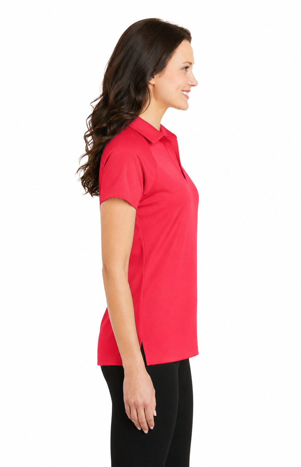 Port Authority Ladies Crossover Raglan Polo - Image 2