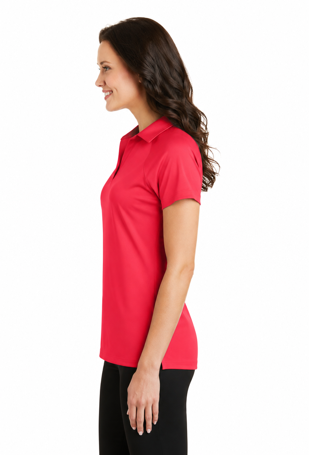 Port Authority Ladies Crossover Raglan Polo - Image 3