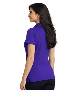 Alternative view of Port Authority Ladies Silk Touch Y-Neck Polo