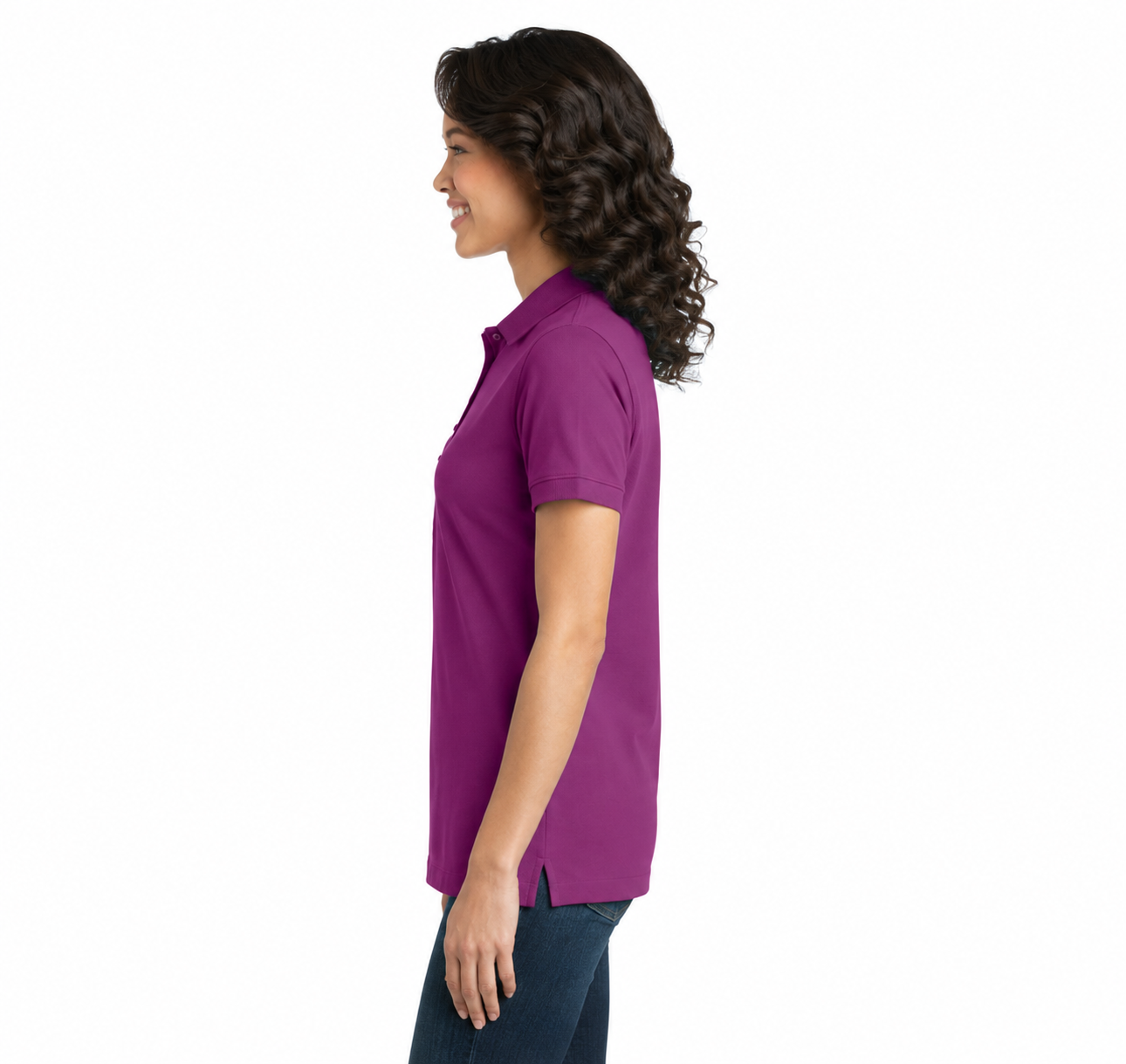 Port Authority Ladies Stretch Pique Polo - Image 3