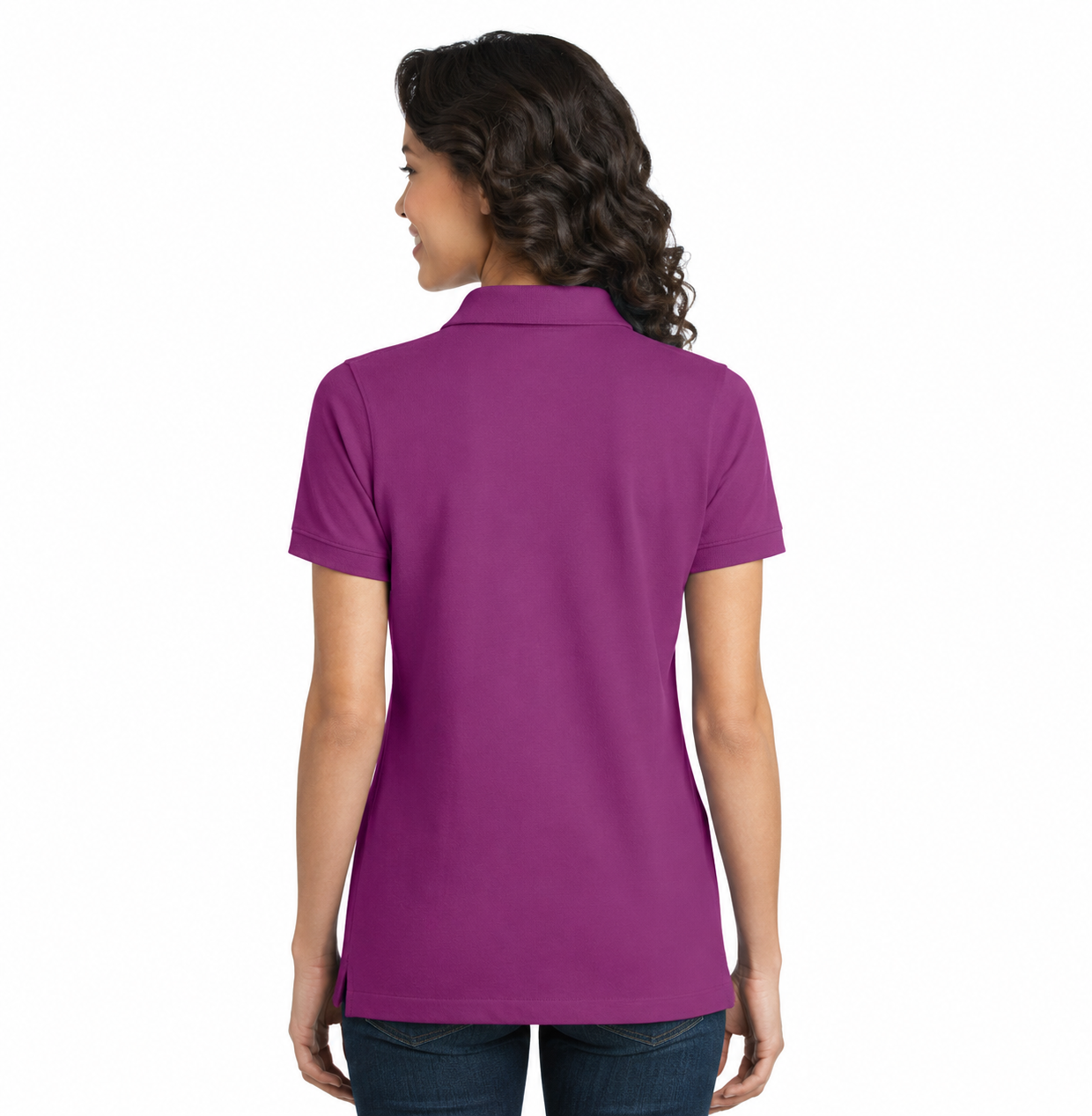 Port Authority Ladies Stretch Pique Polo - Image 4