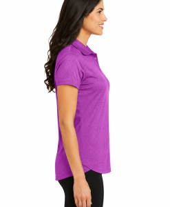 Alternative view of Port Authority Ladies Trace Heather Polo