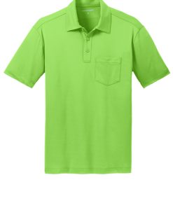 Alternative view of Port Authority Silk Touch Pocket Polo