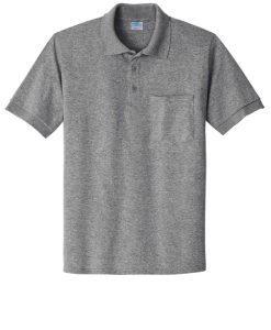 Alternative view of Port and Company Jersey Knit Pocket Polo