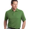 Customize Logo Red House Contrast Stitch Pique Polo