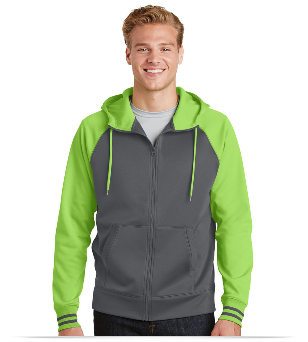 Personalized Sport-Tek Varsity Fleece Full-Zip Hooded Jacket Personalized Sport-Tek Varsity Fleece Full-Zip Hooded Jacket