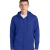 Custom Logo on Sport-Tek Fleece Full-Zip Hooded Jacket