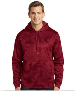 Custom Logo on Sport-Tek CamoHex Fleece Hooded Pullover