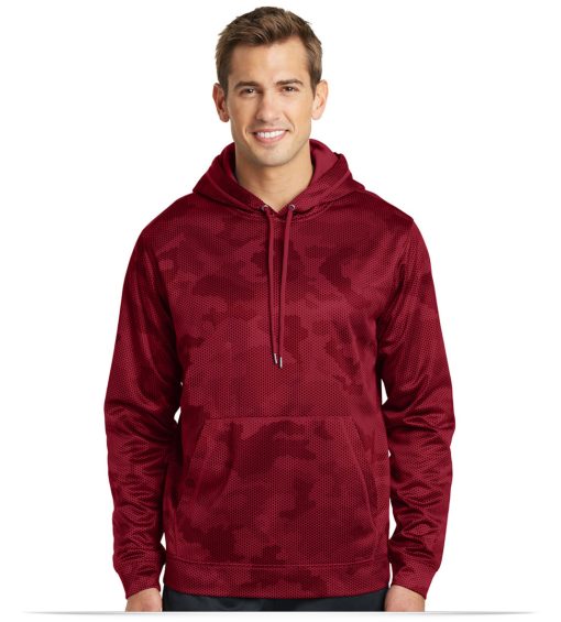 Custom Logo on Sport-Tek CamoHex Fleece Hooded Pullover