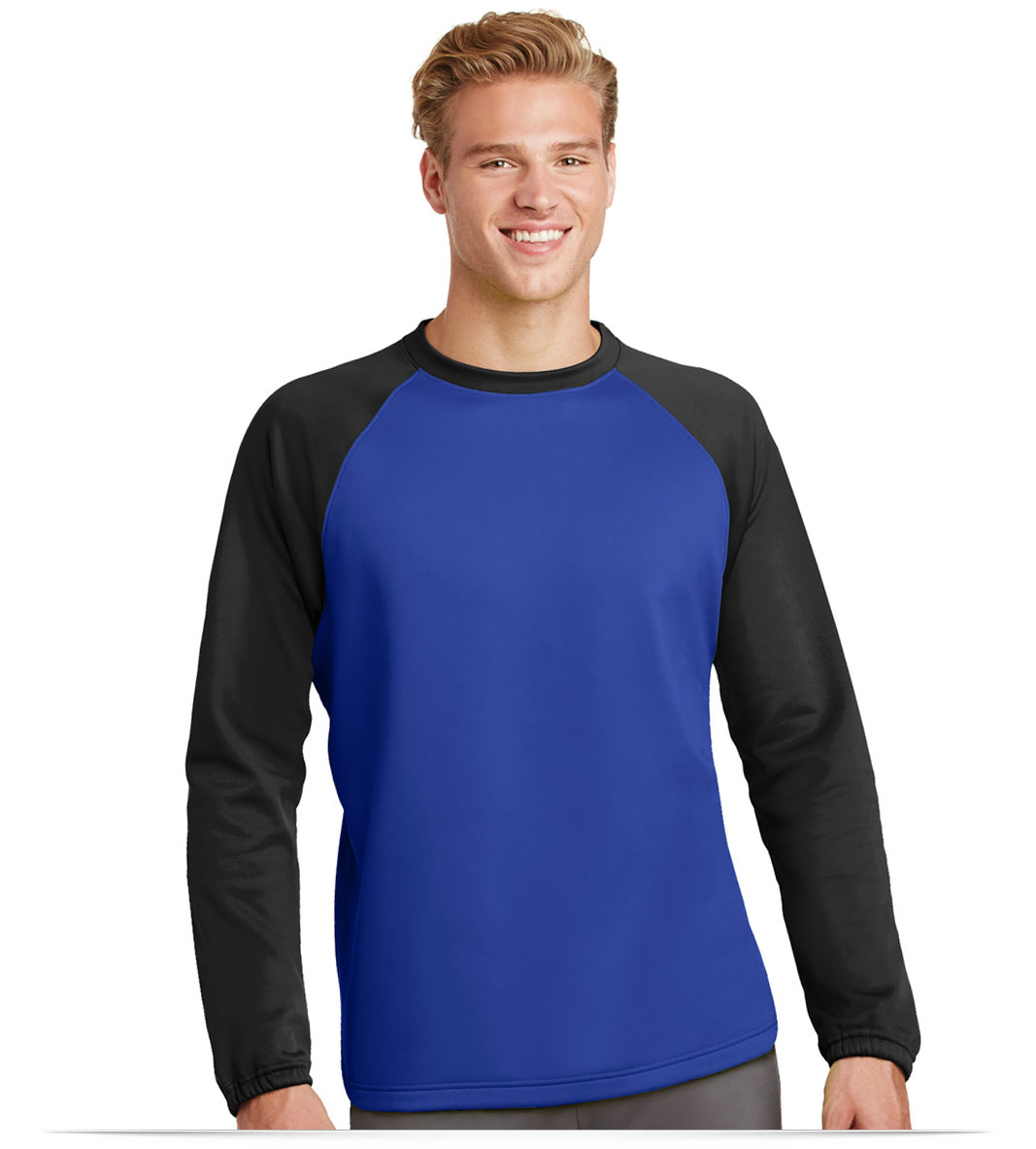 Customize Sport-Tek Raglan Colorblock Fleece