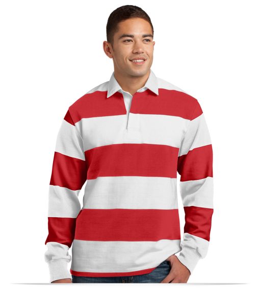 Customize Sport-Tek Long Sleeve Rugby Polo