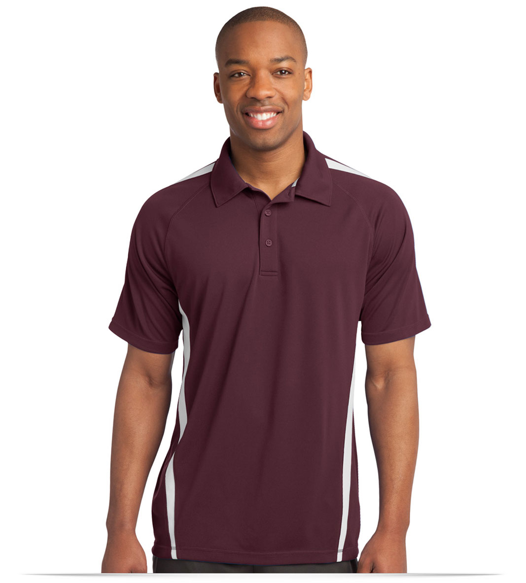 Personalized Logo Sport Tek Micro Mesh Colorblock Sport-Tek Micro-Mesh Colorblock Polo