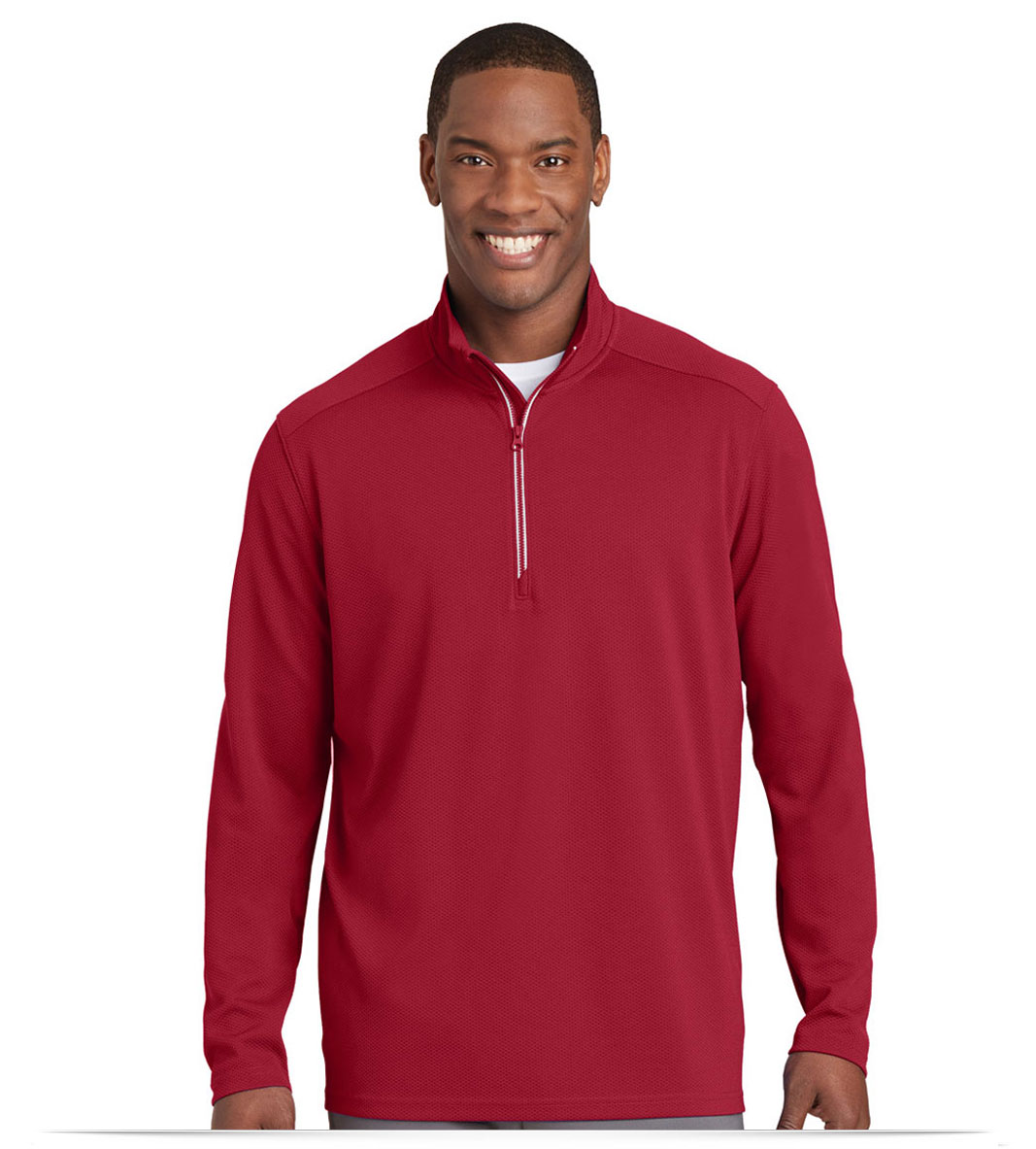Sport-Tek Textured 1/4-Zip Pullover Customized With Your Logo