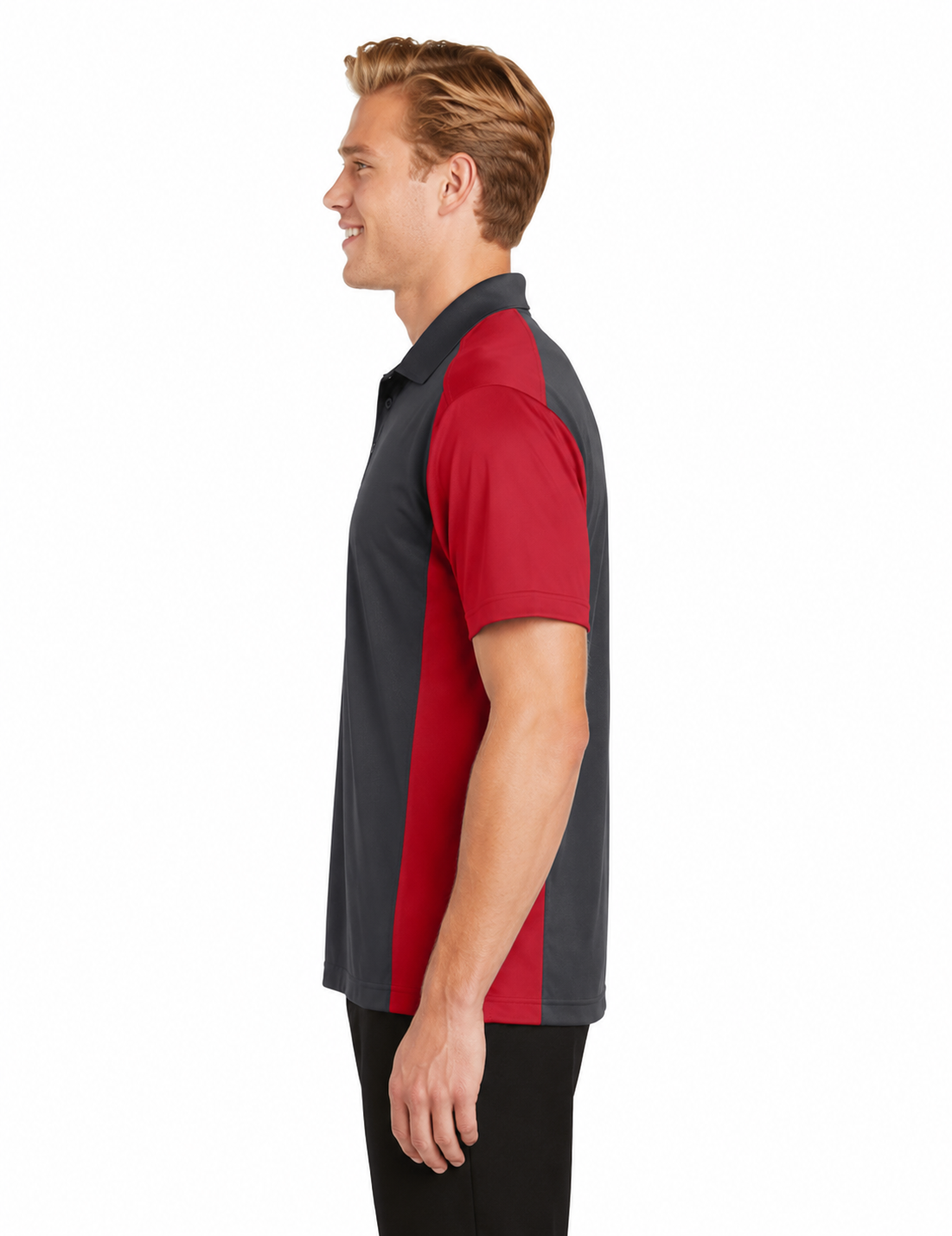 Sport-Tek Colorblock Micropique Polo - Image 3