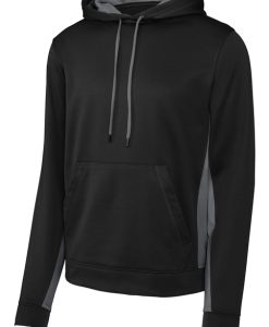 Alternative view of Sport-Tek Fleece Colorblock Hooded Pullover