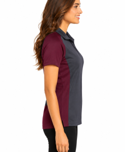 Alternative view of Sport-Tek Ladies Colorblock Micropique Polo