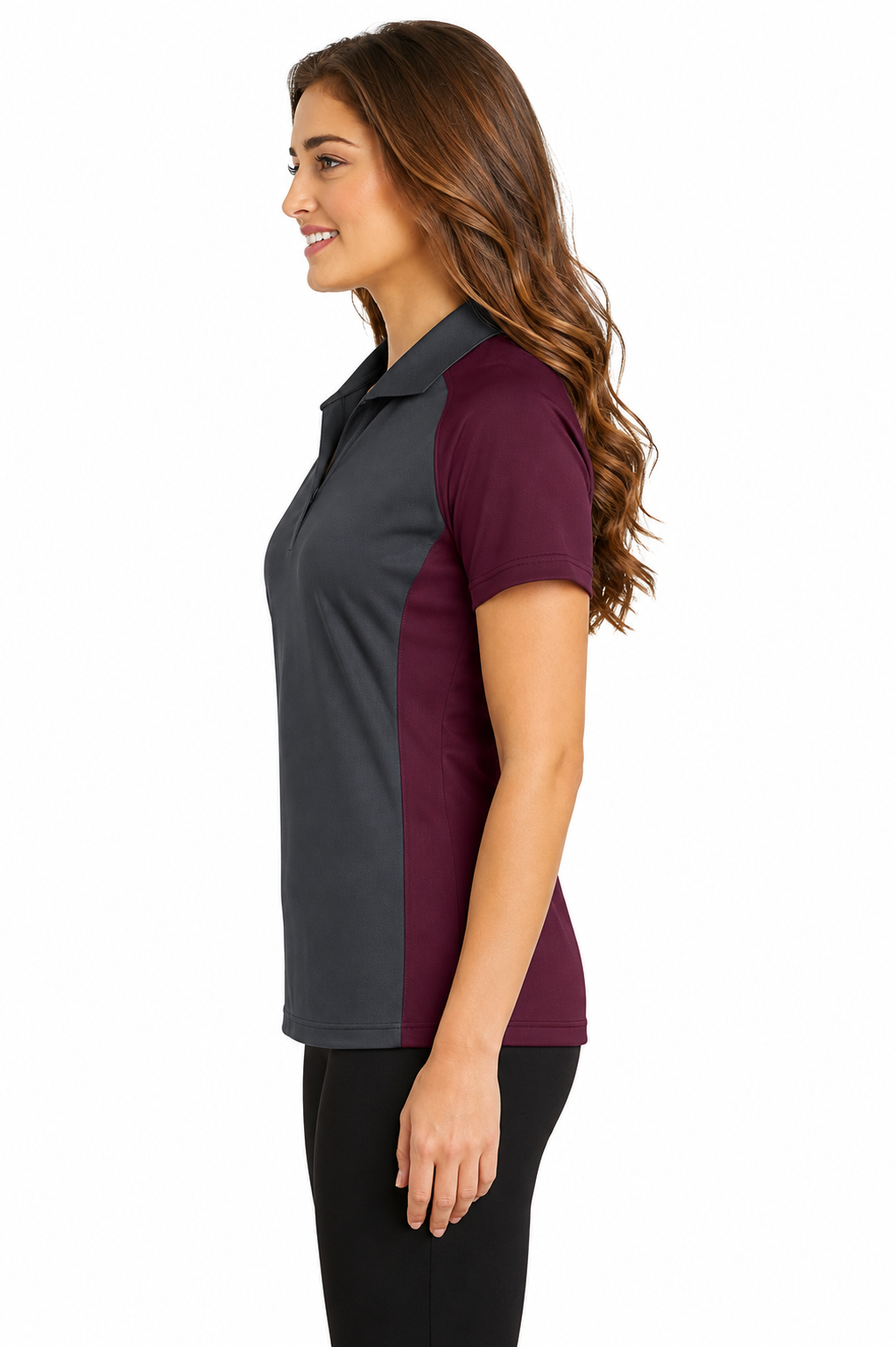 Sport-Tek Ladies Colorblock Micropique Polo - Image 3