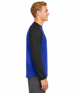 Alternative view of Sport-Tek Raglan Colorblock Fleece