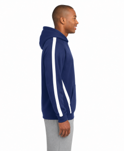 Alternative view of Sport-Tek Sleeve Stripe Hooded Sweatshirt