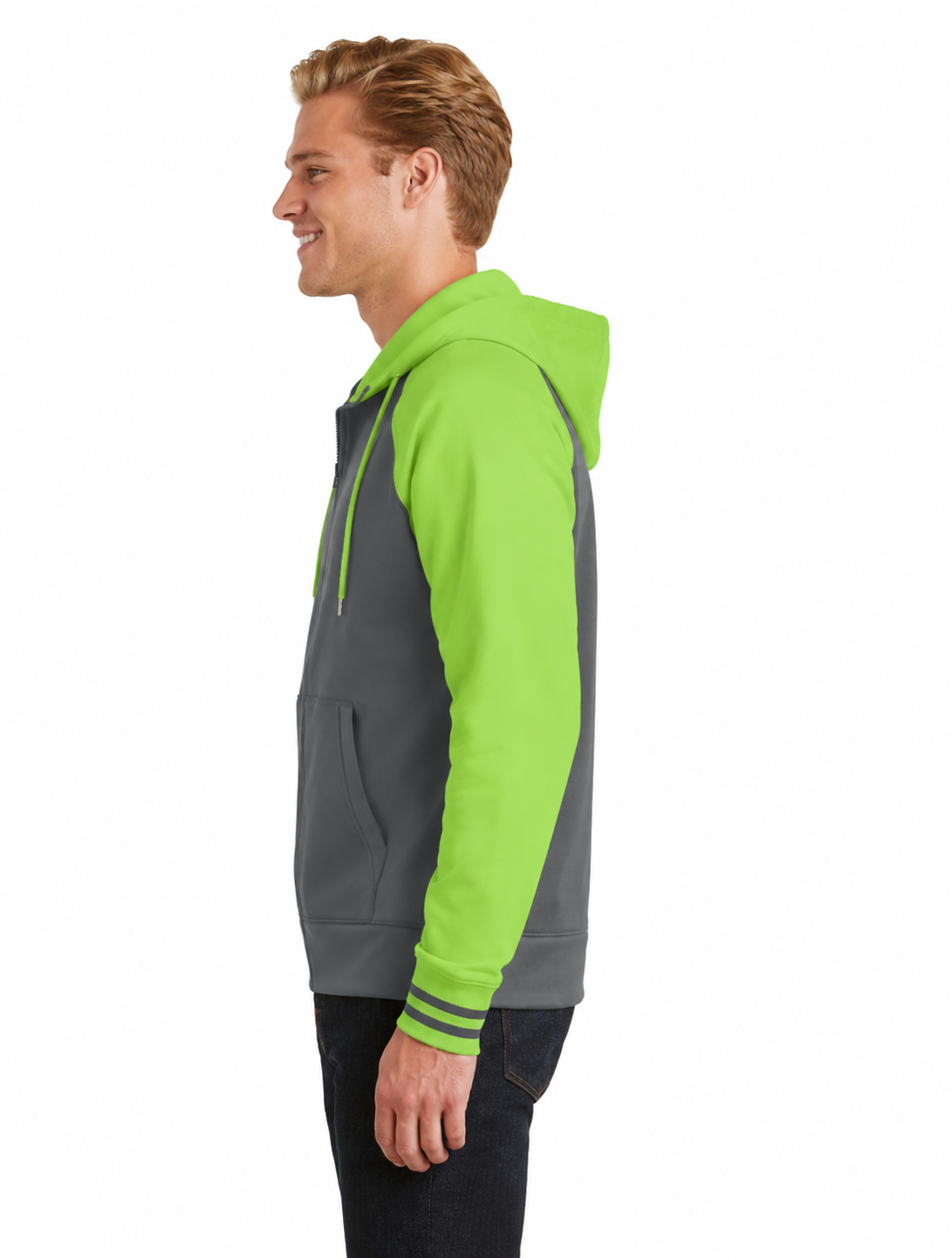 Sport-Tek Varsity Fleece Full-Zip Hooded Jacket - Image 3