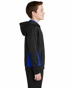 Alternative view of Sport-Tek Youth Colorblock Hooded Pullover