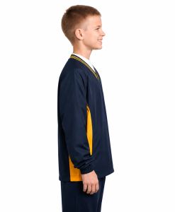 Alternative view of Sport-Tek Youth Tipped V-Neck Raglan Wind Shirt