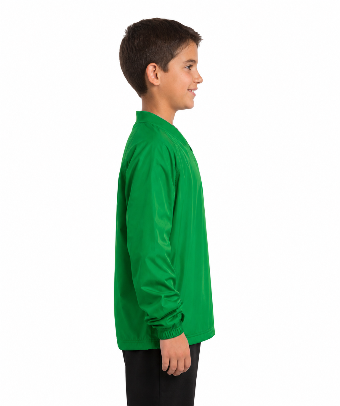 Sport-Tek Youth V-Neck Raglan Wind Shirt - Image 3