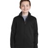 Custom Sport-Tek Youth Sport-Wick Fleece Full-Zip Jacket