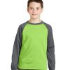 Customize Sport-Tek Youth Raglan Colorblock Fleece
