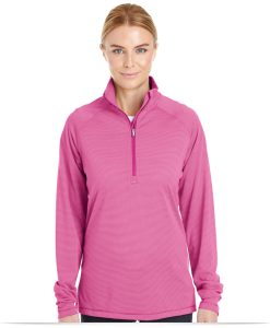 Ladies Stripe Quarter Zip