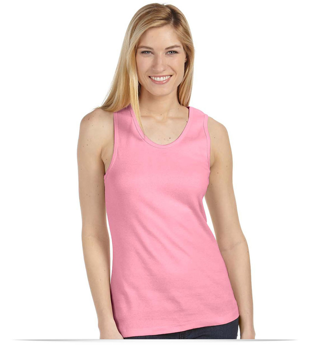 Pink Bella + Canvas Missy Baby Rib Tank