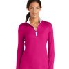 Ladies Dri-FIT Stretch 1/2-Zip Cover-Up