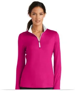 Ladies Dri-FIT Stretch 1/2-Zip Cover-Up