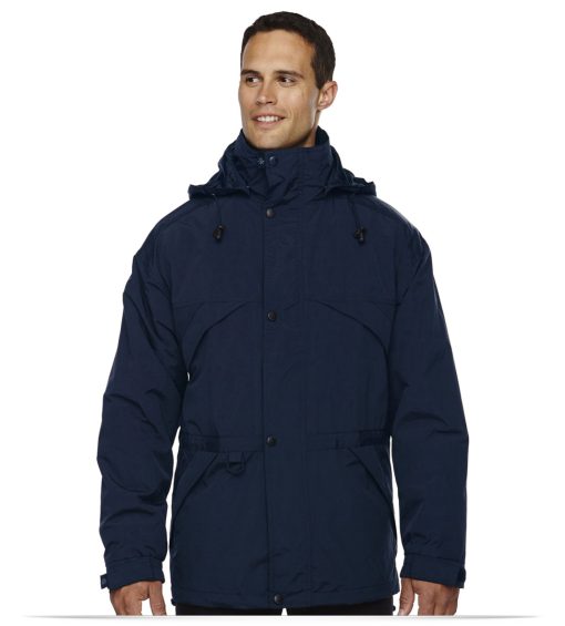 North End Men’s 3-in-1 Parka with Dobby Trim