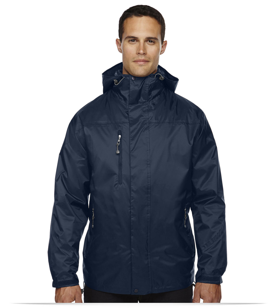 midnightnavy Men’s 3-in-1 Seam-Sealed Hooded Jacket