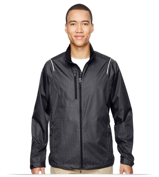North End Polyester Dobby Jacket with Print