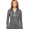 Adidas Golf Ladies Heather Quarter-Zip