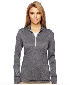 Adidas Golf Ladies Heather Quarter-Zip