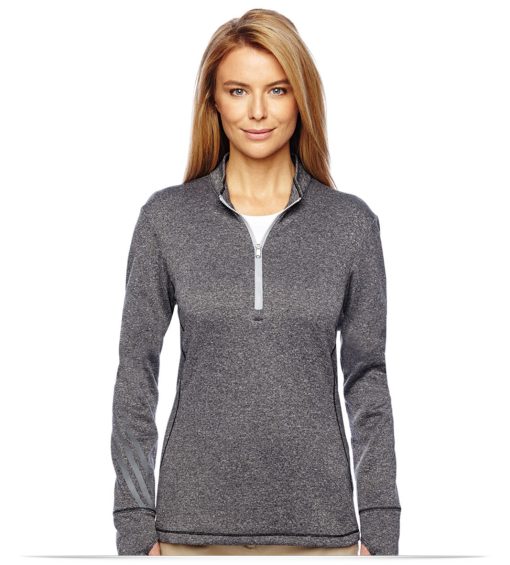 Adidas Golf Ladies Heather Quarter-Zip
