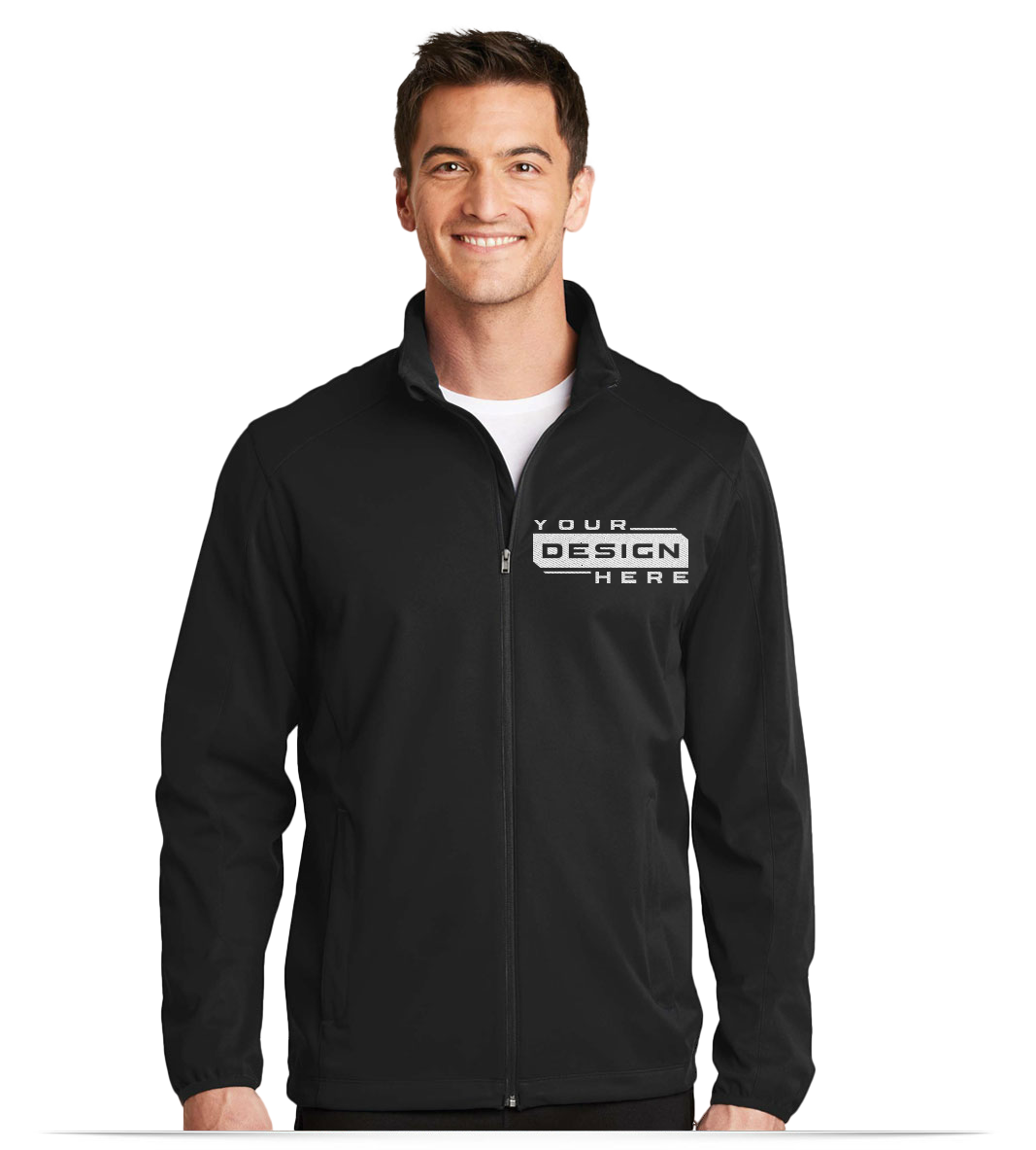 Custom Soft Shell Jackets with Embroidery for Men