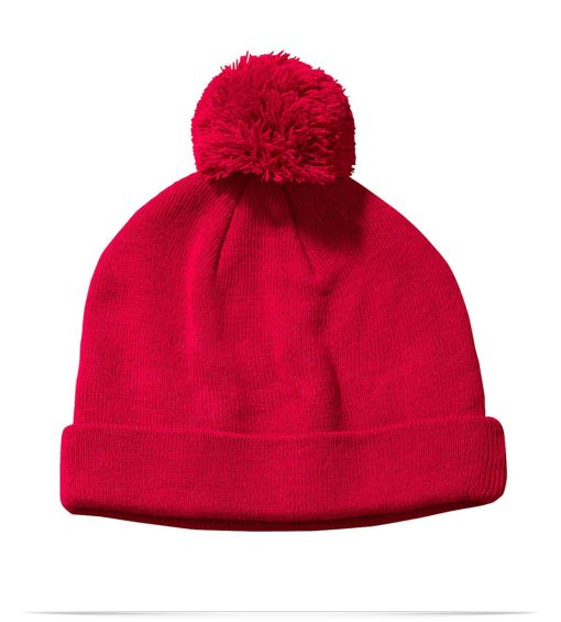 Big Accessories Pom Knit Beanie