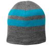 Port and Company Fleece-Lined Striped Beanie Cap