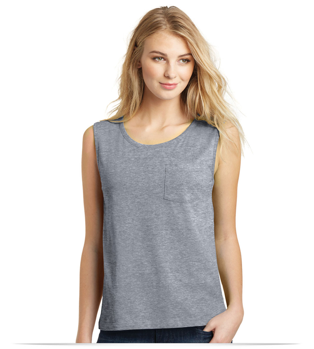 Grey District Juniors Vintage Muscle Tank