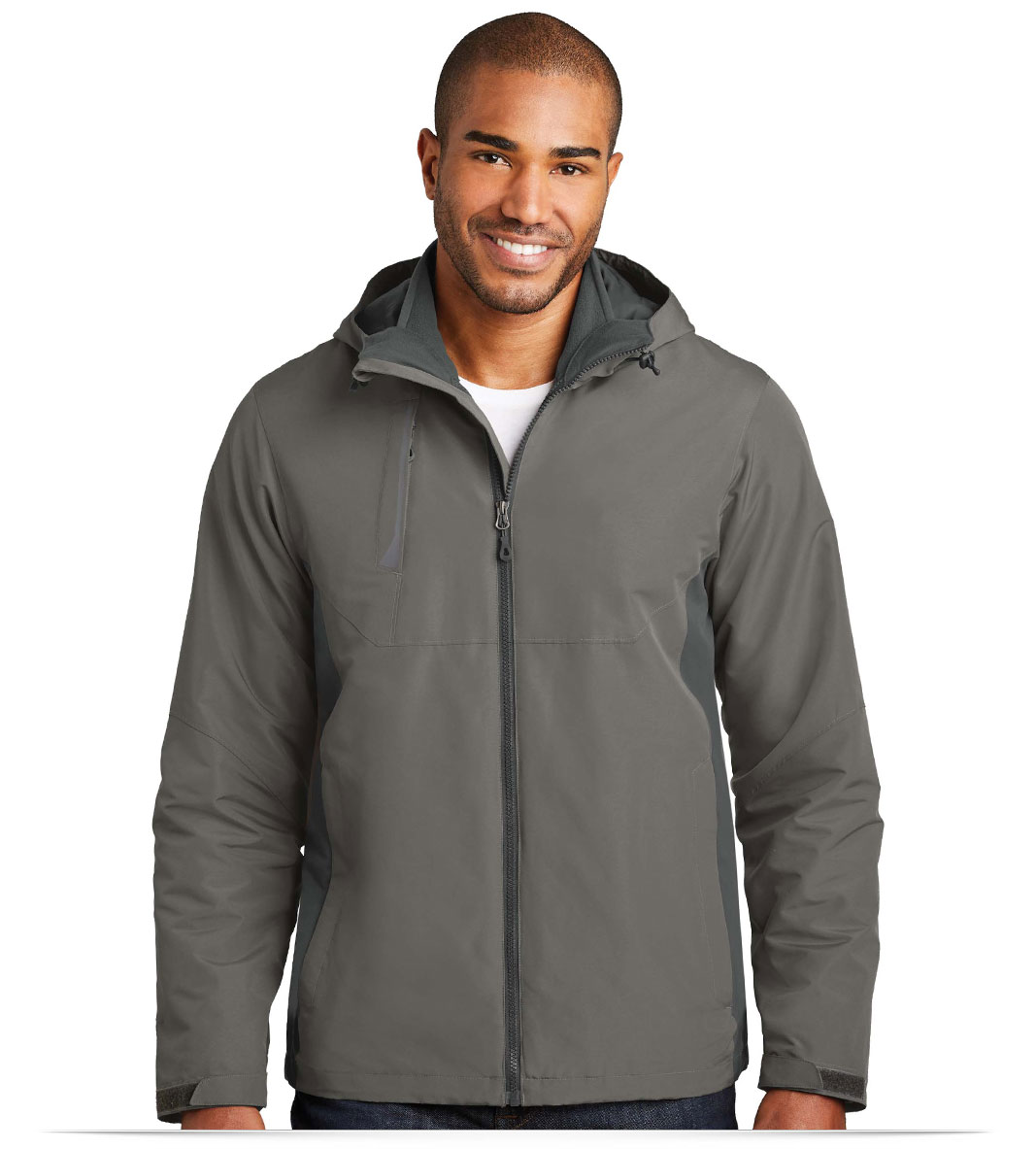 roguegreygreysteel customized Port Authority Merge 3-in-1 Jacket